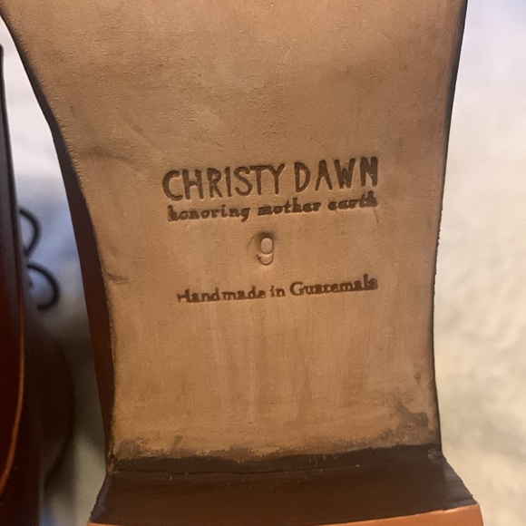 Christy Dawn The Dawn Boot Walnut Leather Sz 9 Lace Up Dress Handmade - Picture 8 of 13